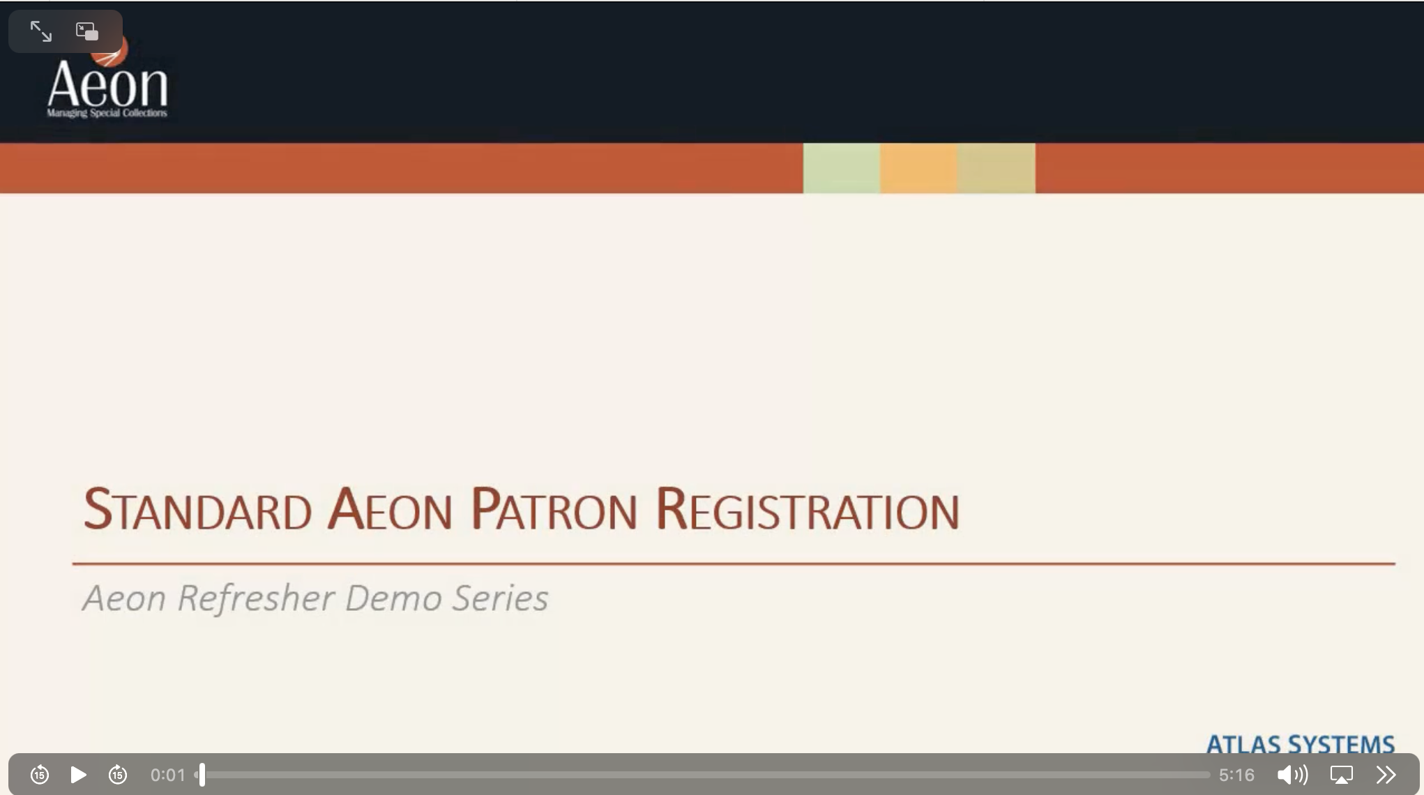 Standard Aeon Patron Registration video thumbnail