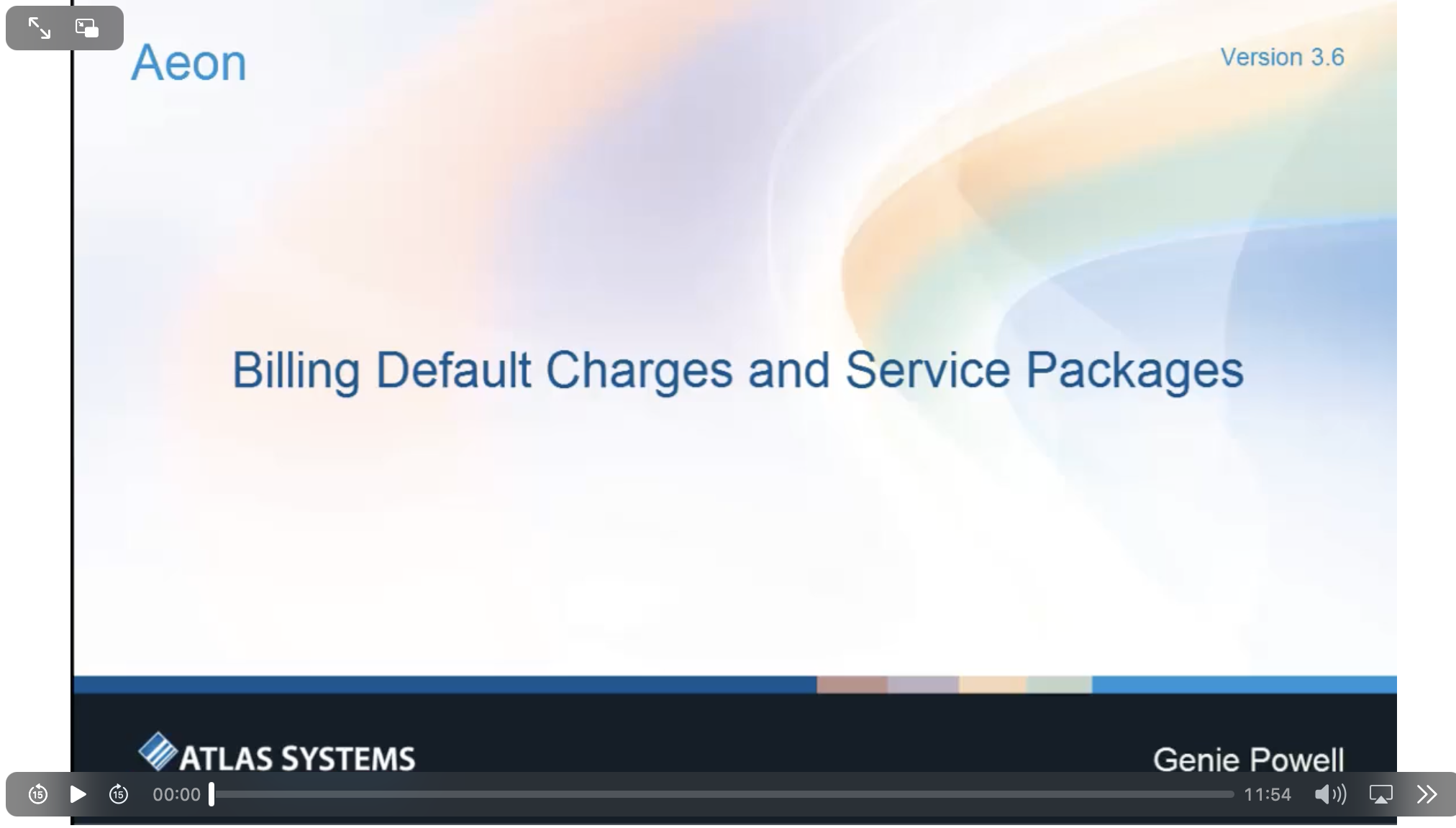 Billing Default Charges and Service Packages video thumbnail