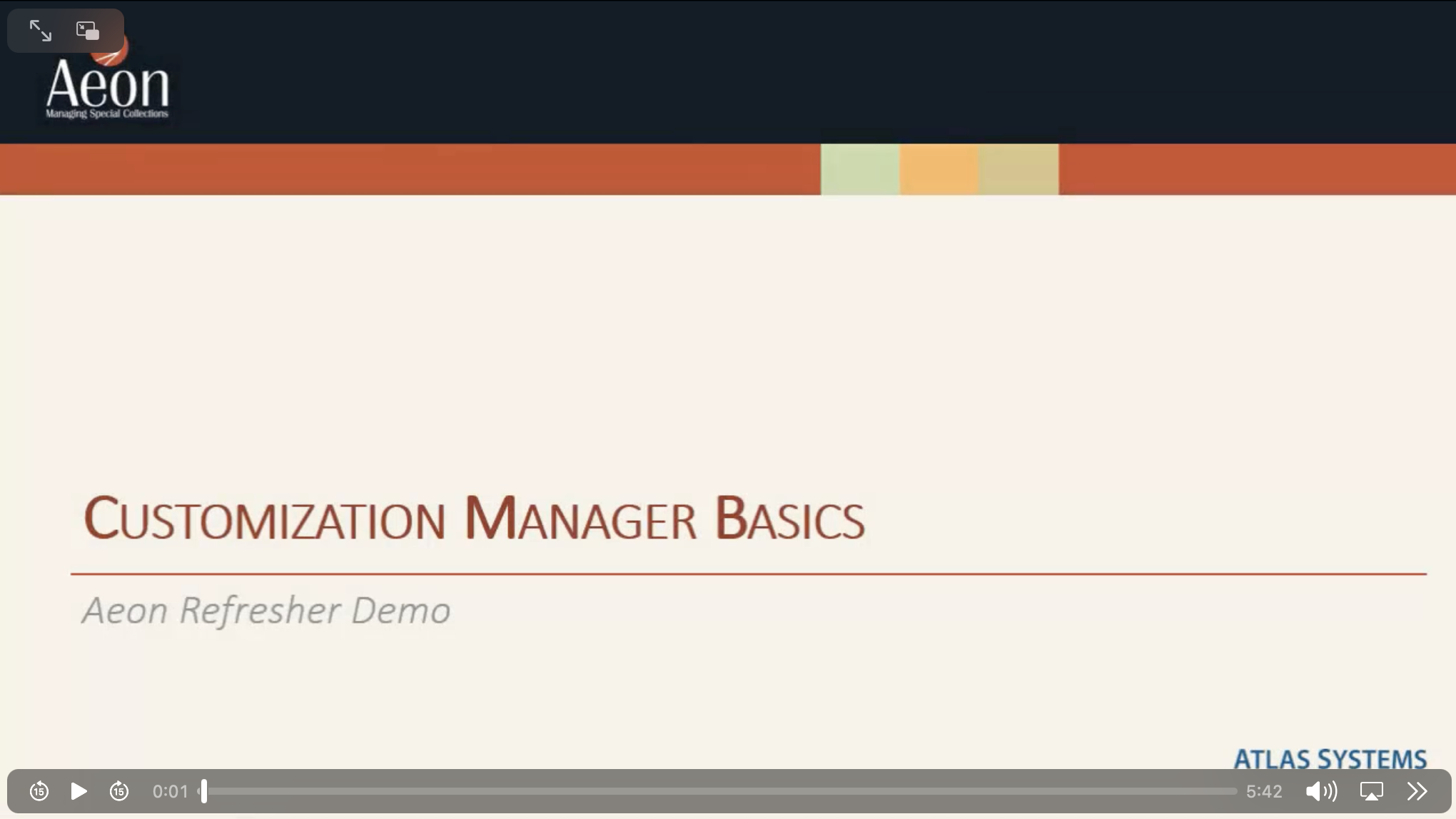 Customization Manager Basics video thumbnail
