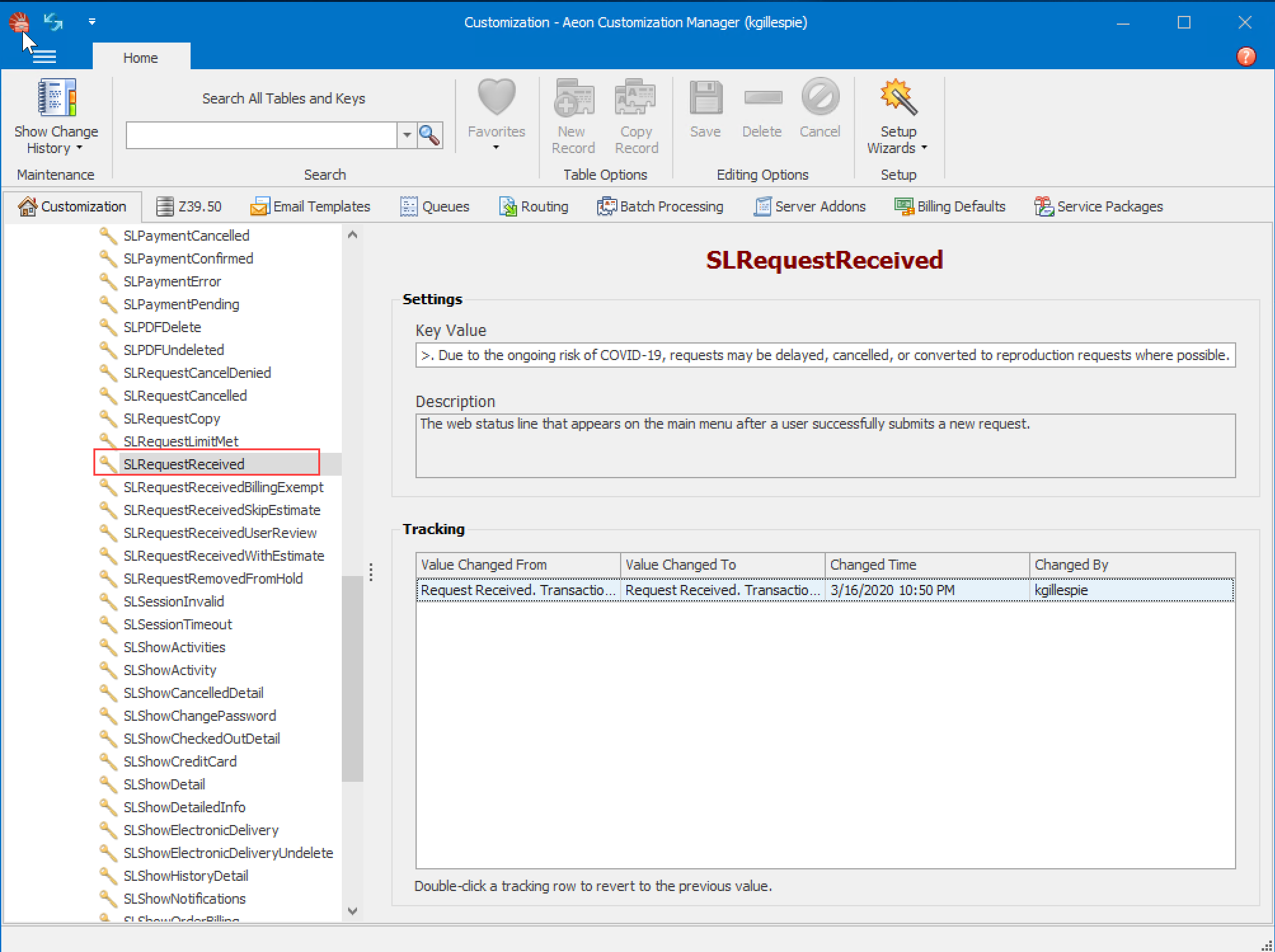 Managing Aeon Workflow During COVID-19