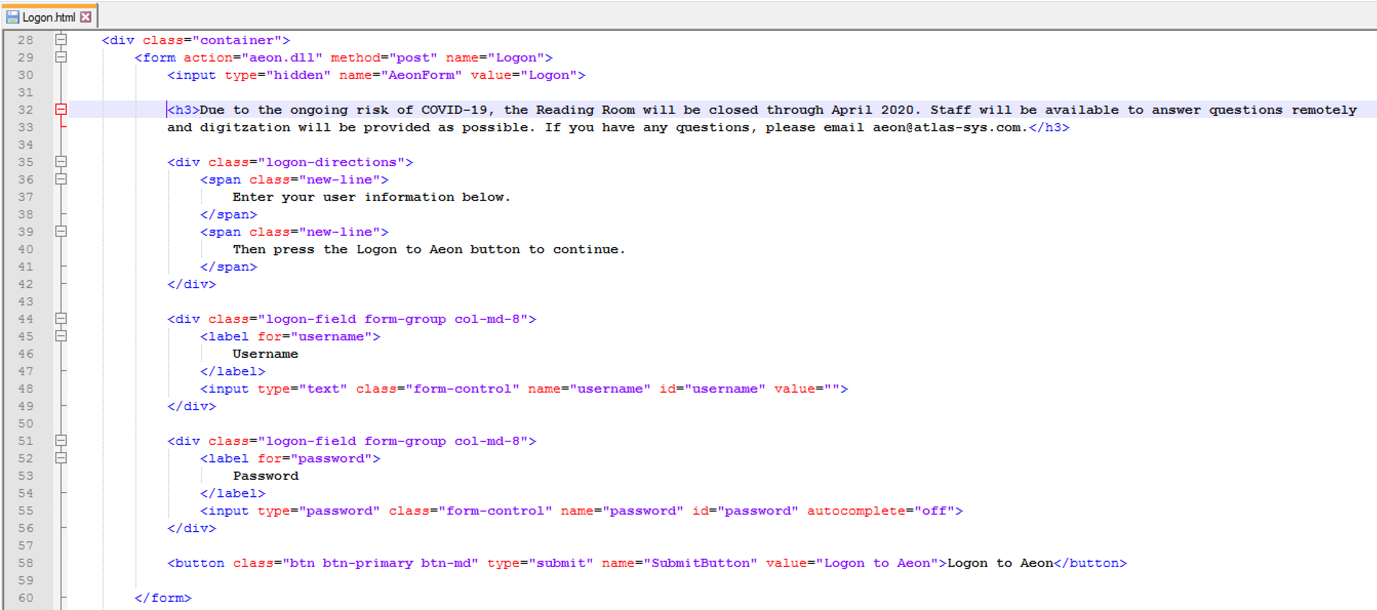 Managing Aeon Workflow During COVID-19