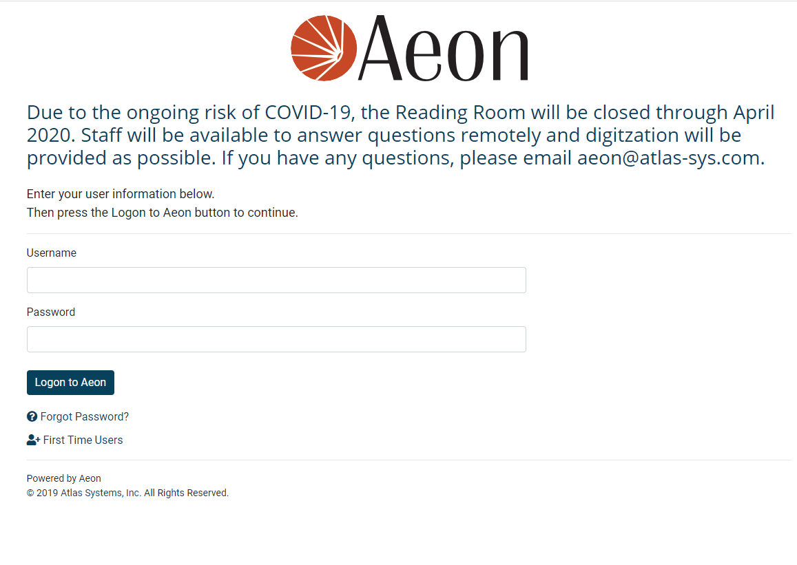 Managing Aeon Workflow During COVID-19
