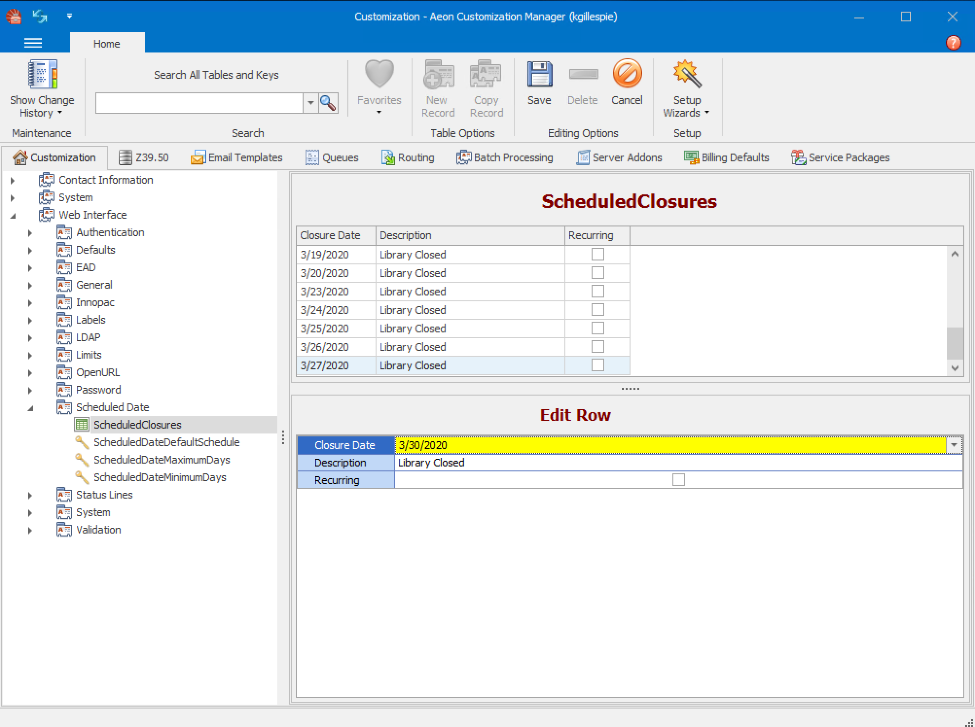 Managing Aeon Workflow During COVID-19