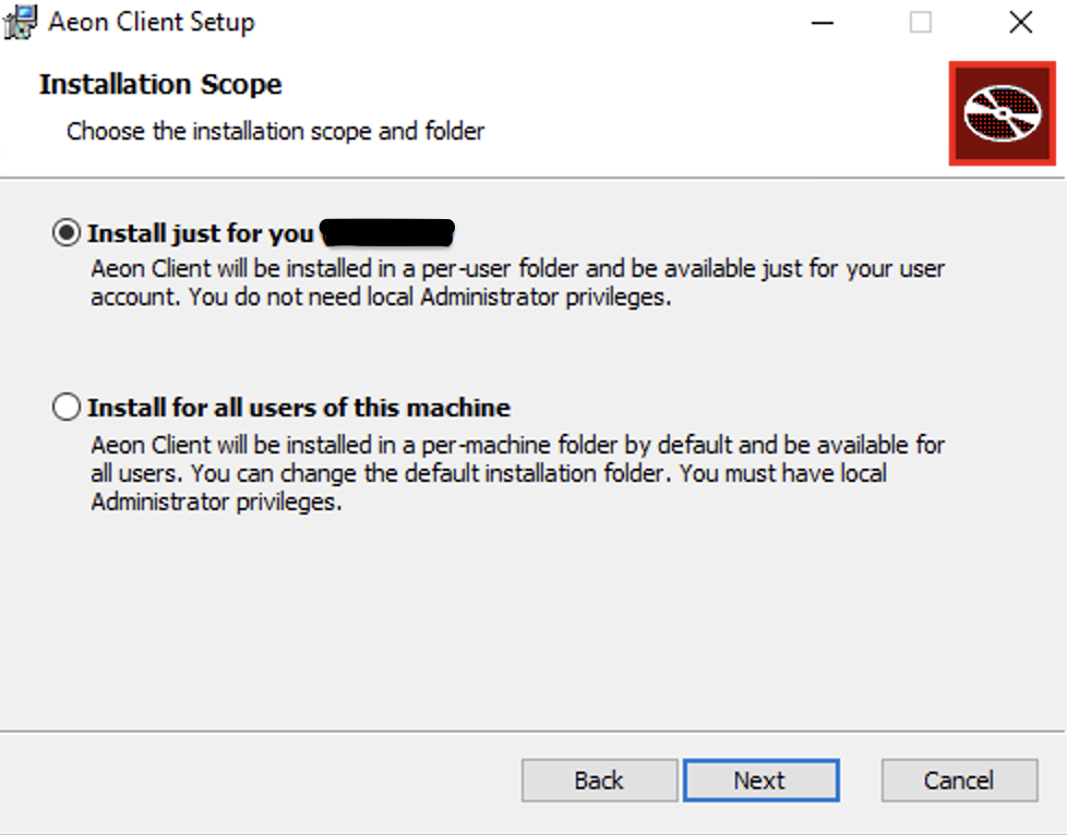Per-User Installation Scope