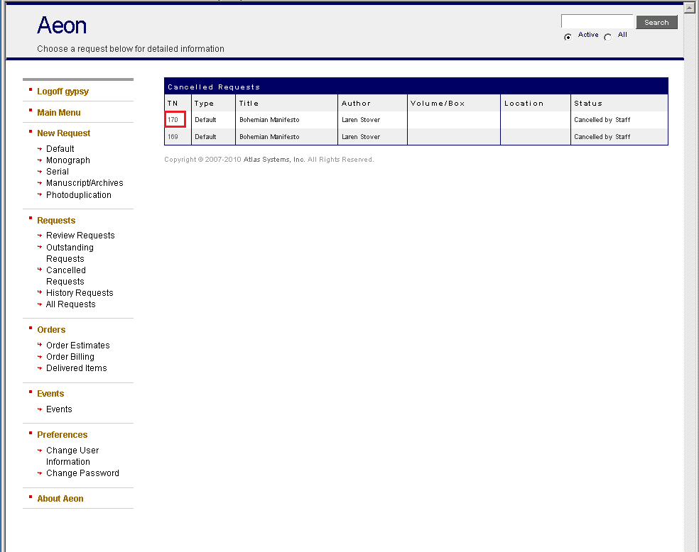Reviewing and Resubmitting or Cloning Cancelled Requests - step 9