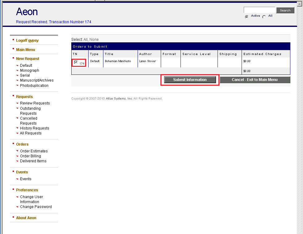 Reviewing and Resubmitting or Cloning Cancelled Requests - step 18