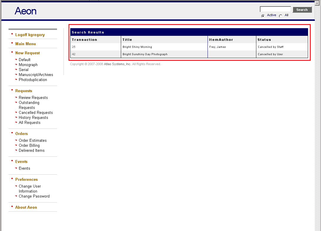 Searching for Requests on the Web - step 2