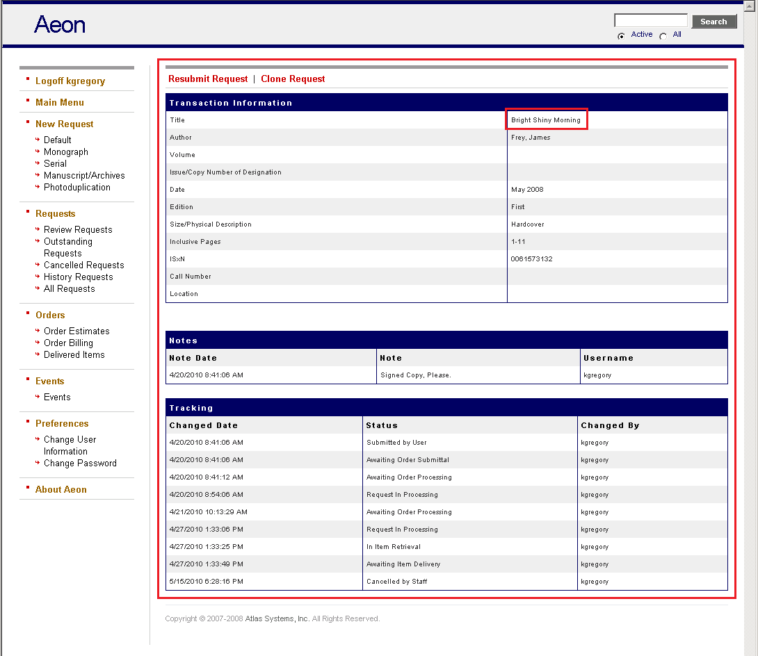 Searching for Requests on the Web - step 3