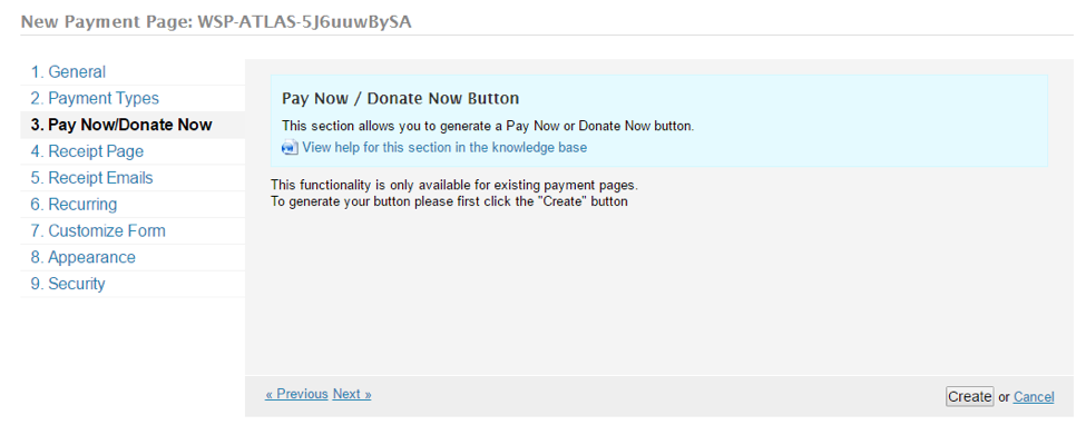 Payeezy Receipt Page Configuration