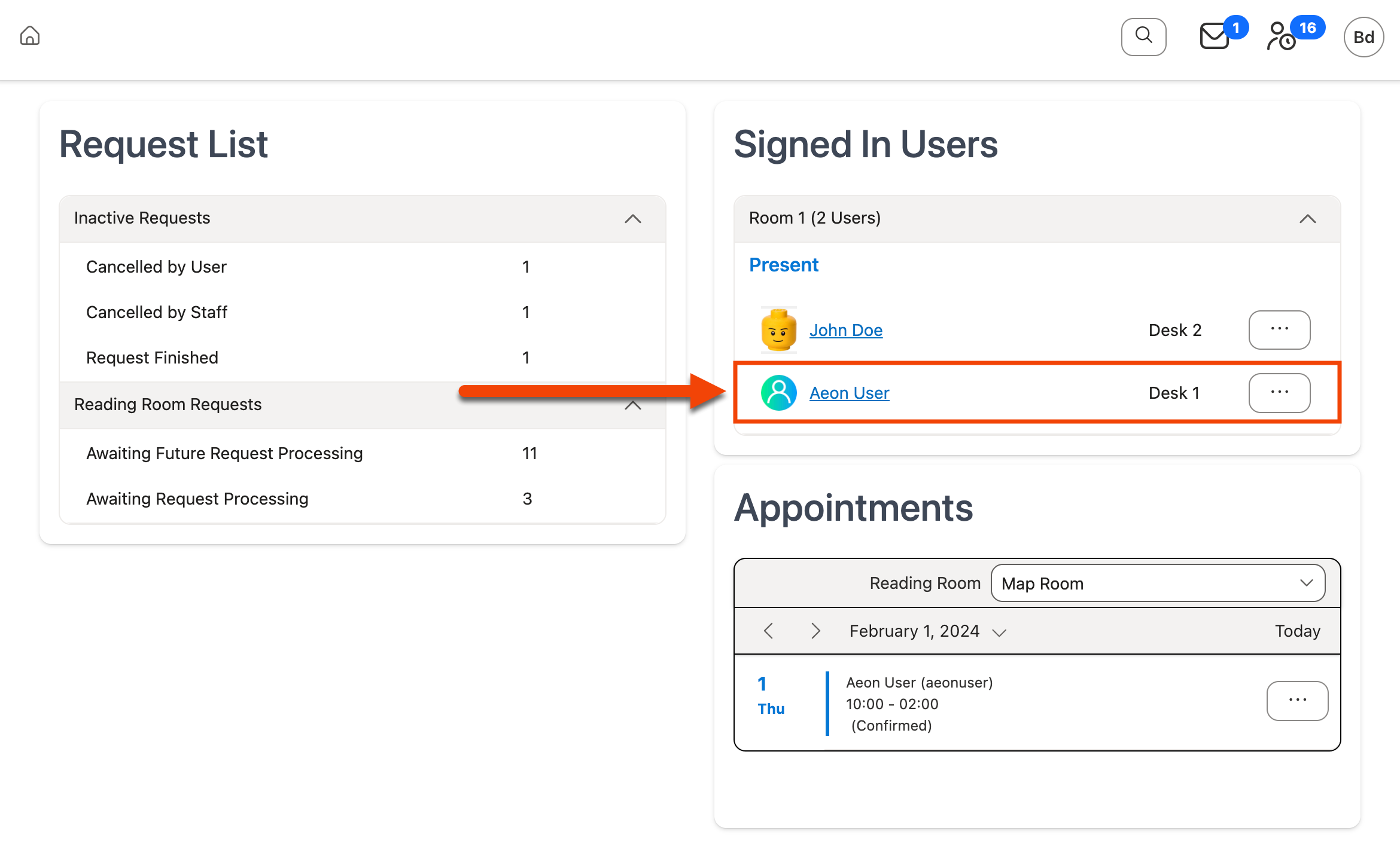 Location displayed in Signed In Users section
