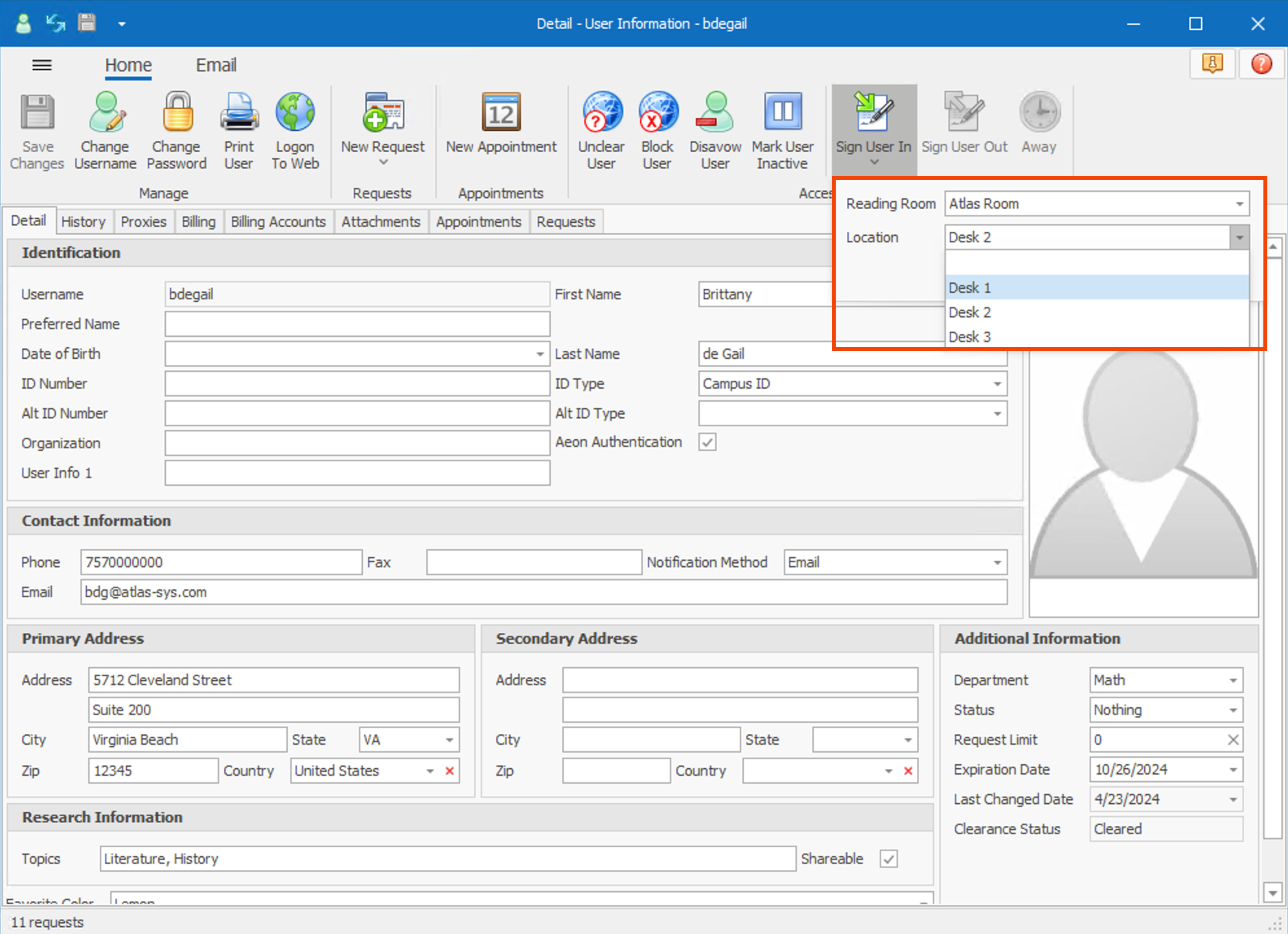 Sign In Options in the Aeon Desktop Client