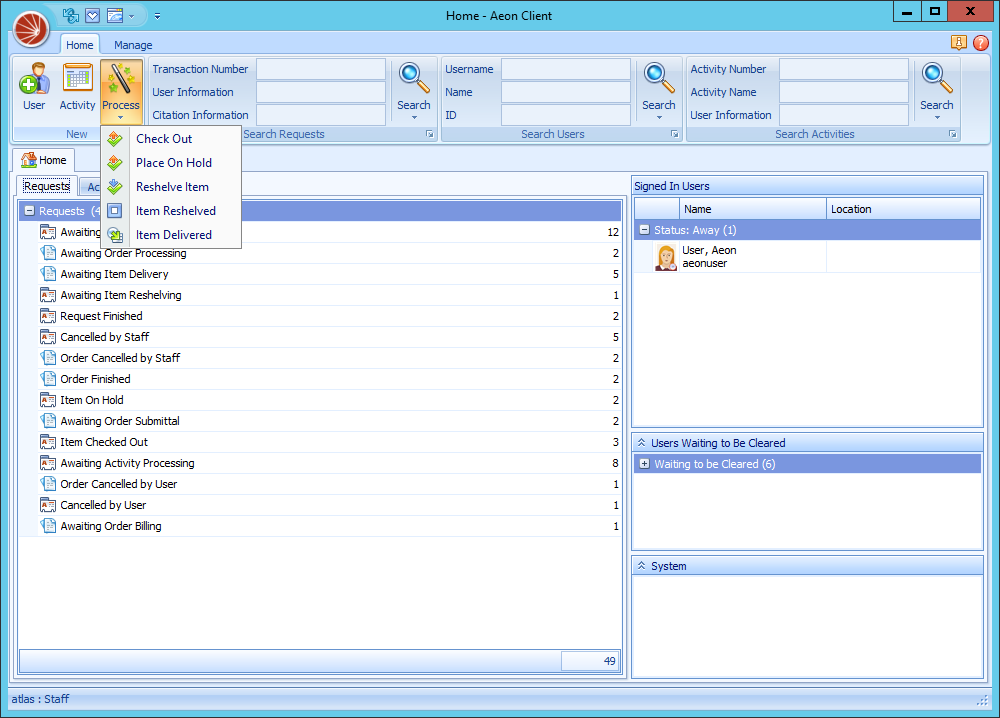 Batch Processing - Process Icon Menu