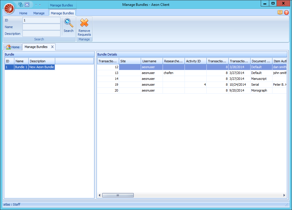 Managing Bundles - Bundle Management