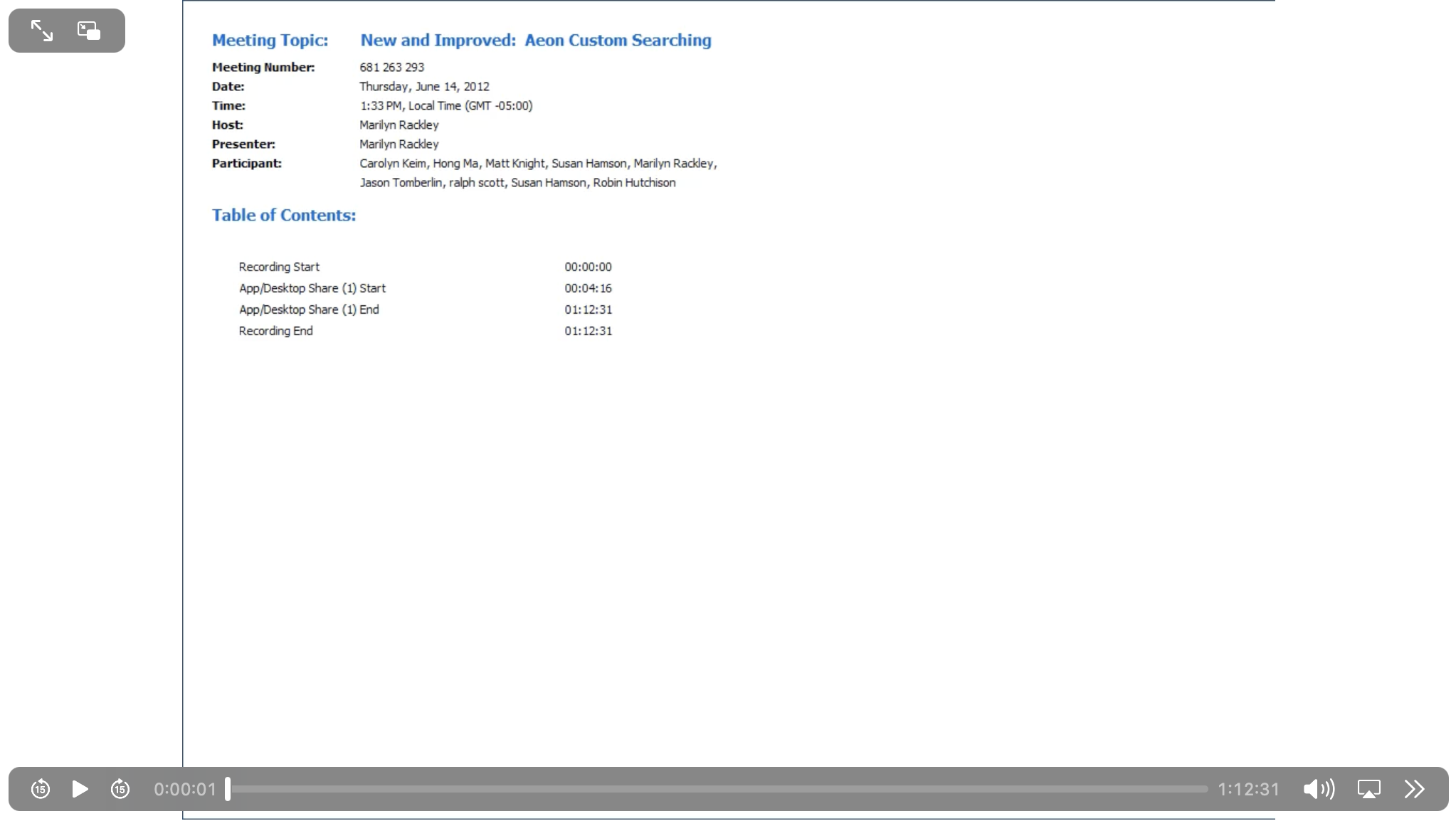 Video Thumbnail - New and Improved - Aeon Custom Searching