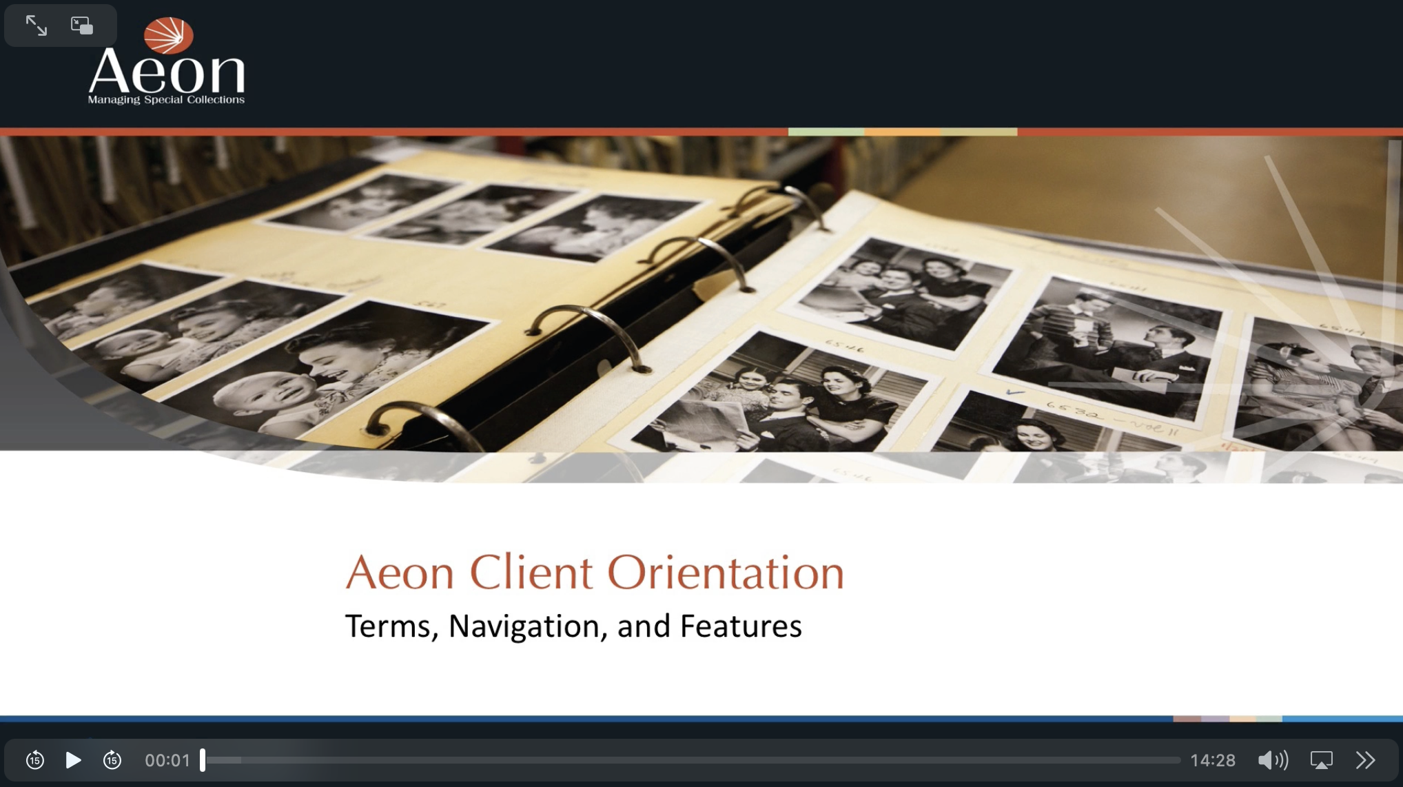 Client Orientation Terms Navigation and Features