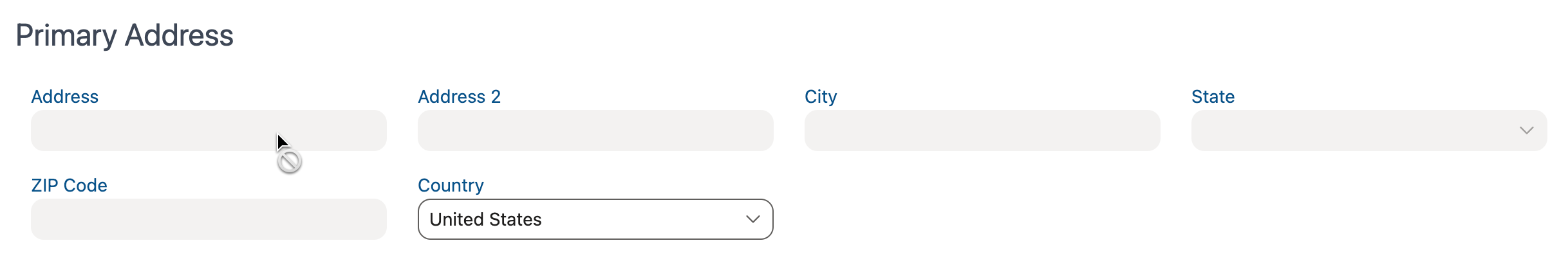 Individual fields restricted on the user profile page