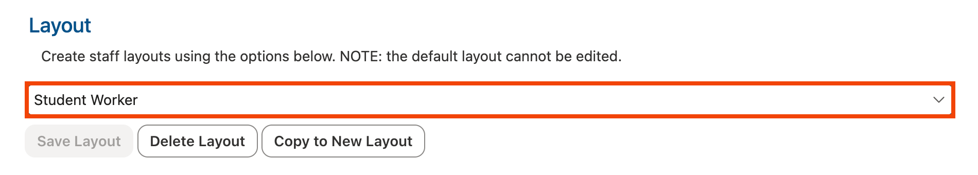 New layout in dropdown