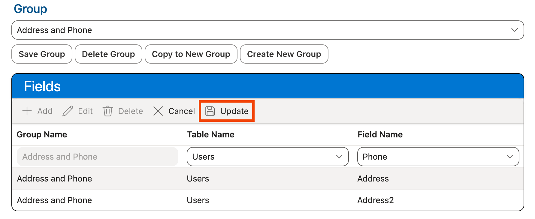Update button in Fields grid.png