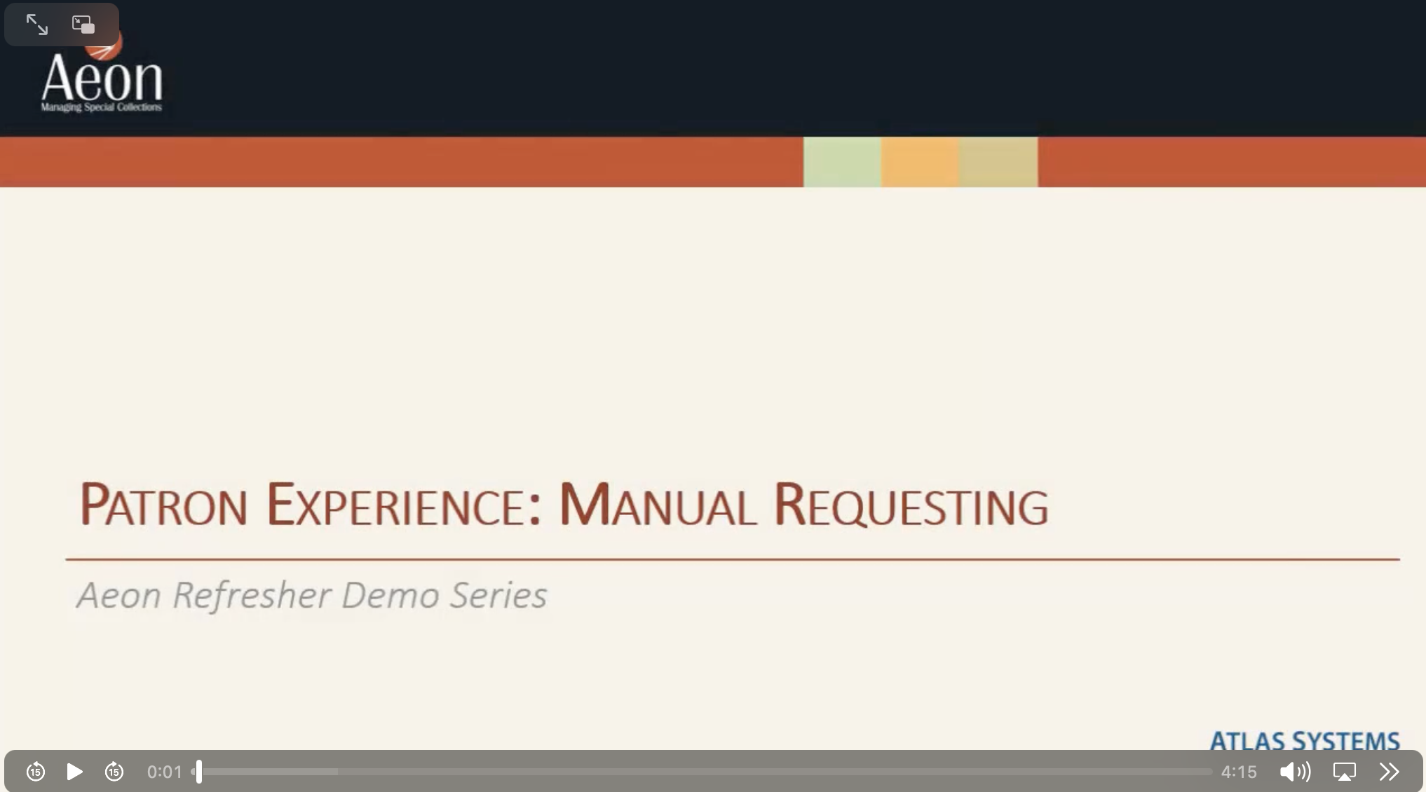 Patron Experience Manual Requesting video thumbnail