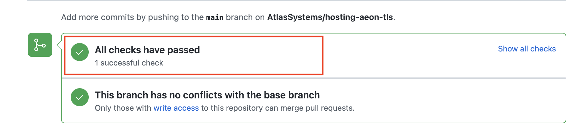 Atlas Automated Code Review Service Code Review Success