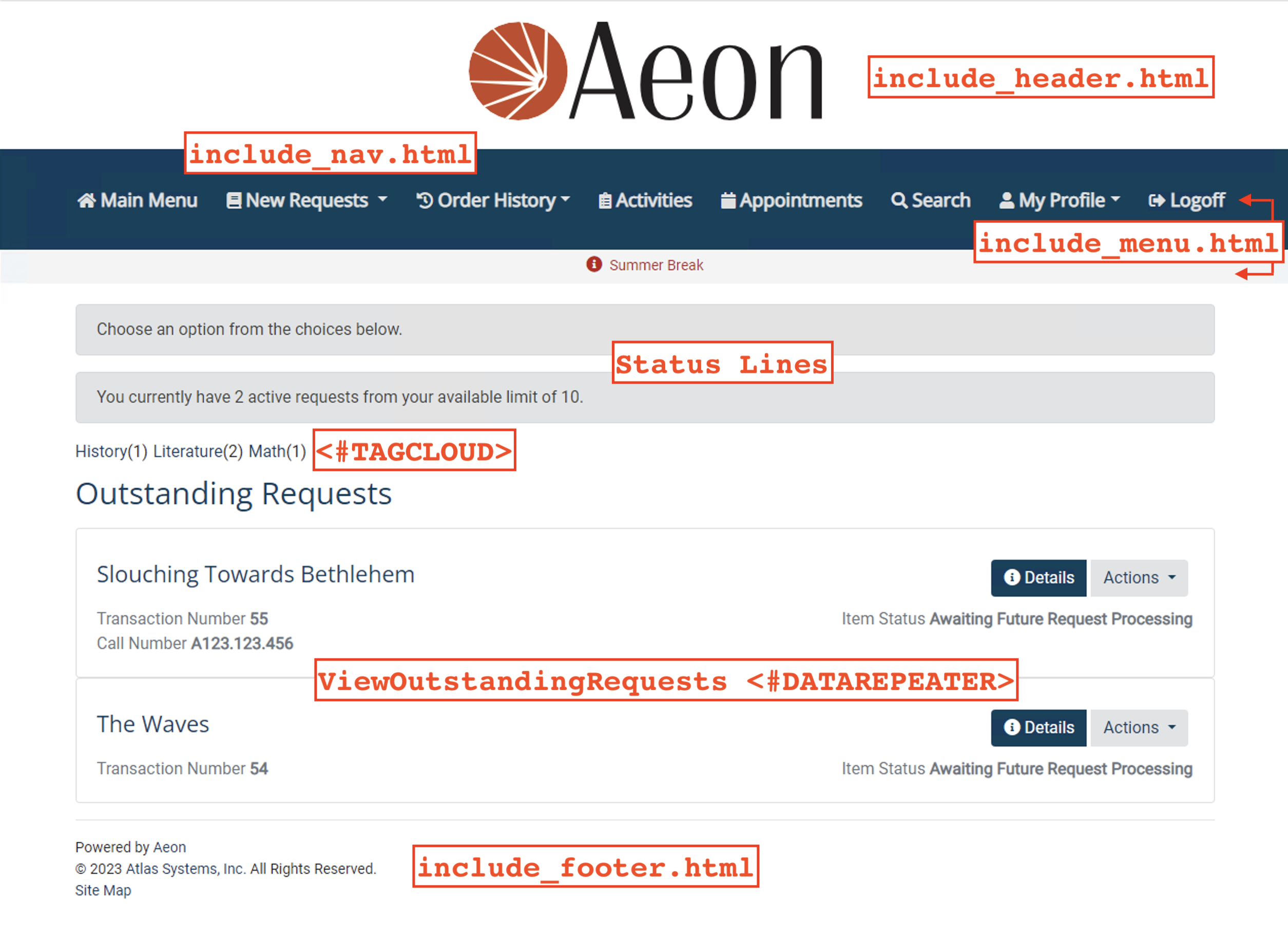 Aeon Web Main Menu  13653993823251