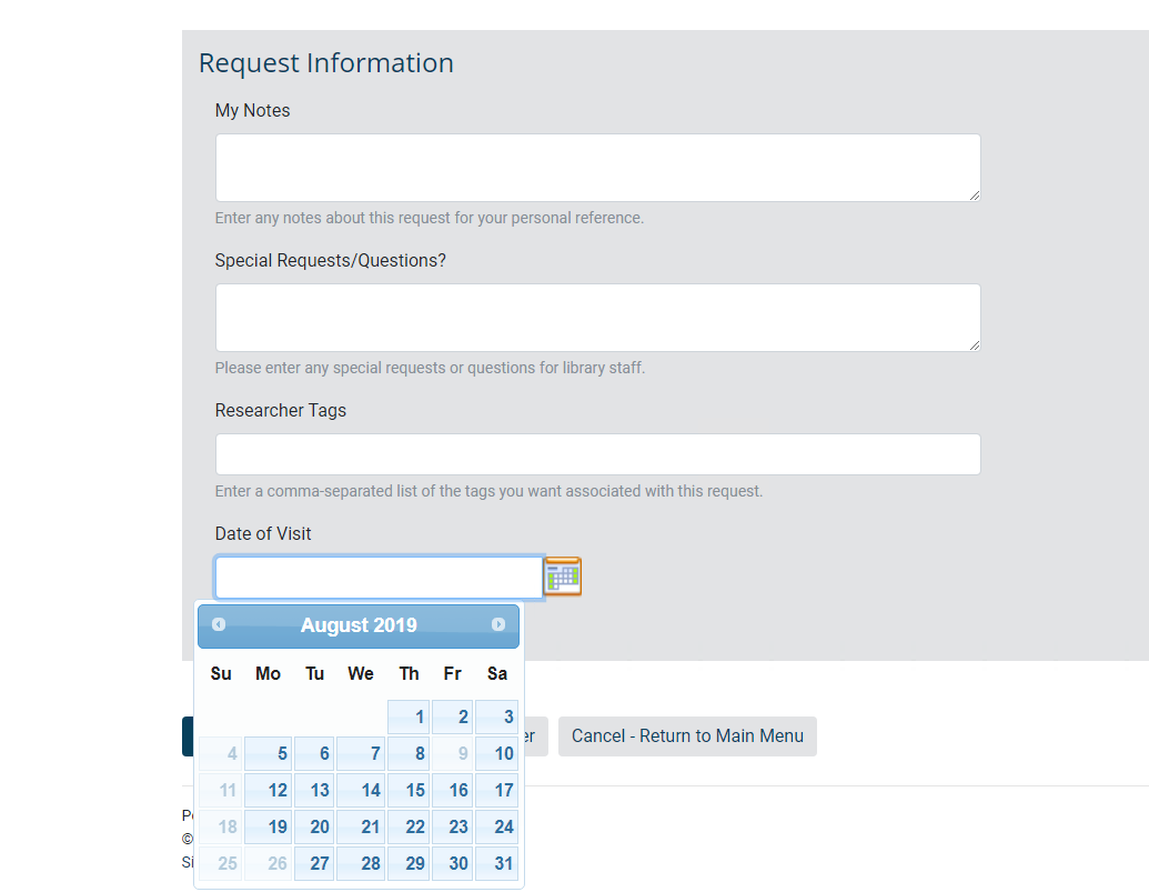 Blackout Date Calendar For Aeon Requests  360042374934