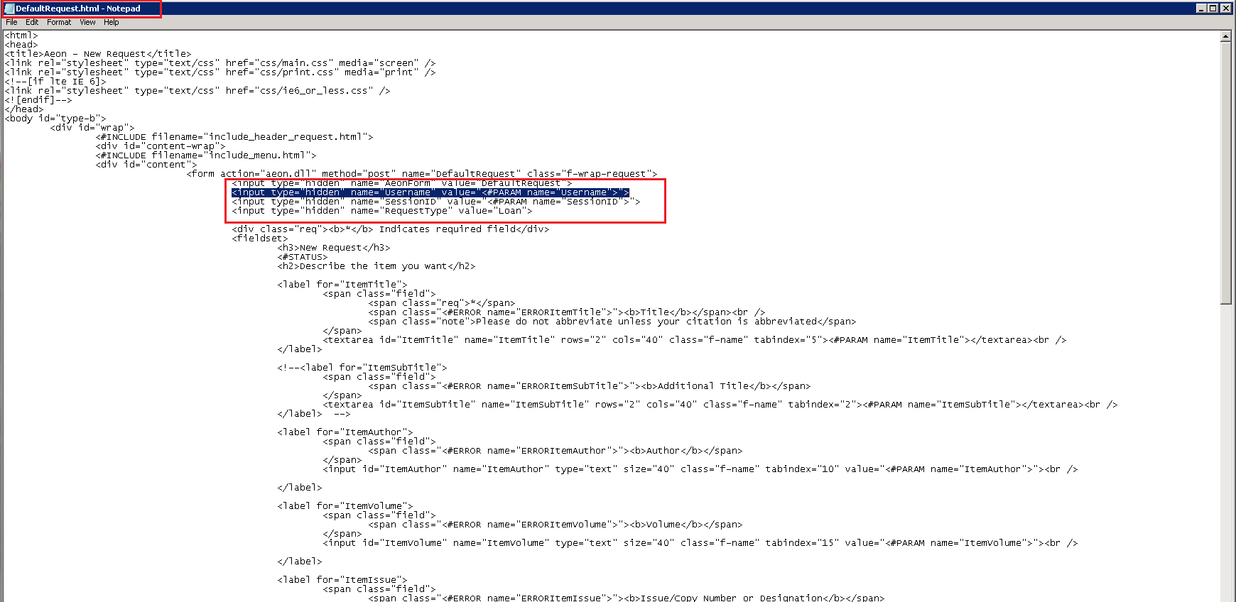 Changing Required Fields  Hiddenfieldindefaultrequestpage