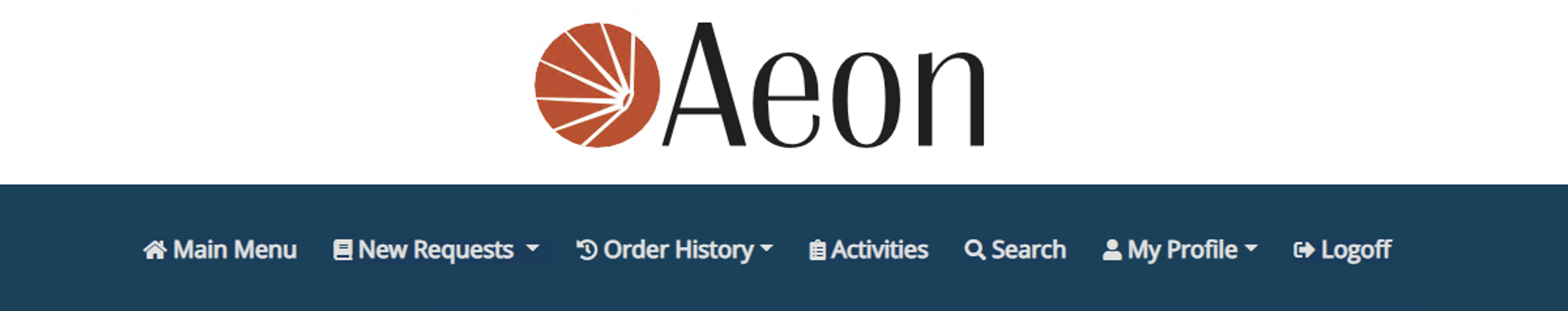 Implementing The Aeon V5.0 Web Pages Guide  Navigationbar