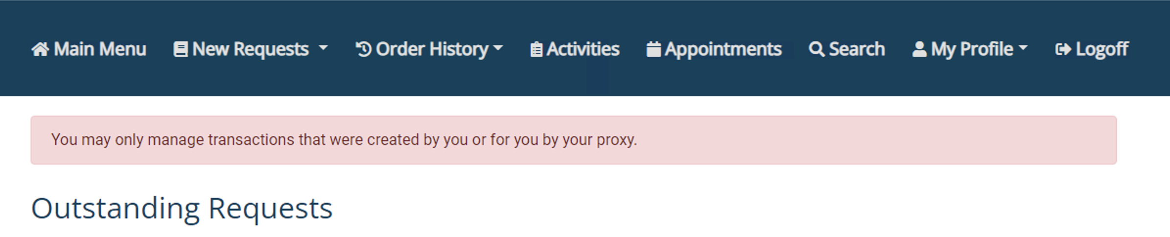 Troubleshooting Errors When Submitting Requests From Edit Request Form  Transaction Ownership Error