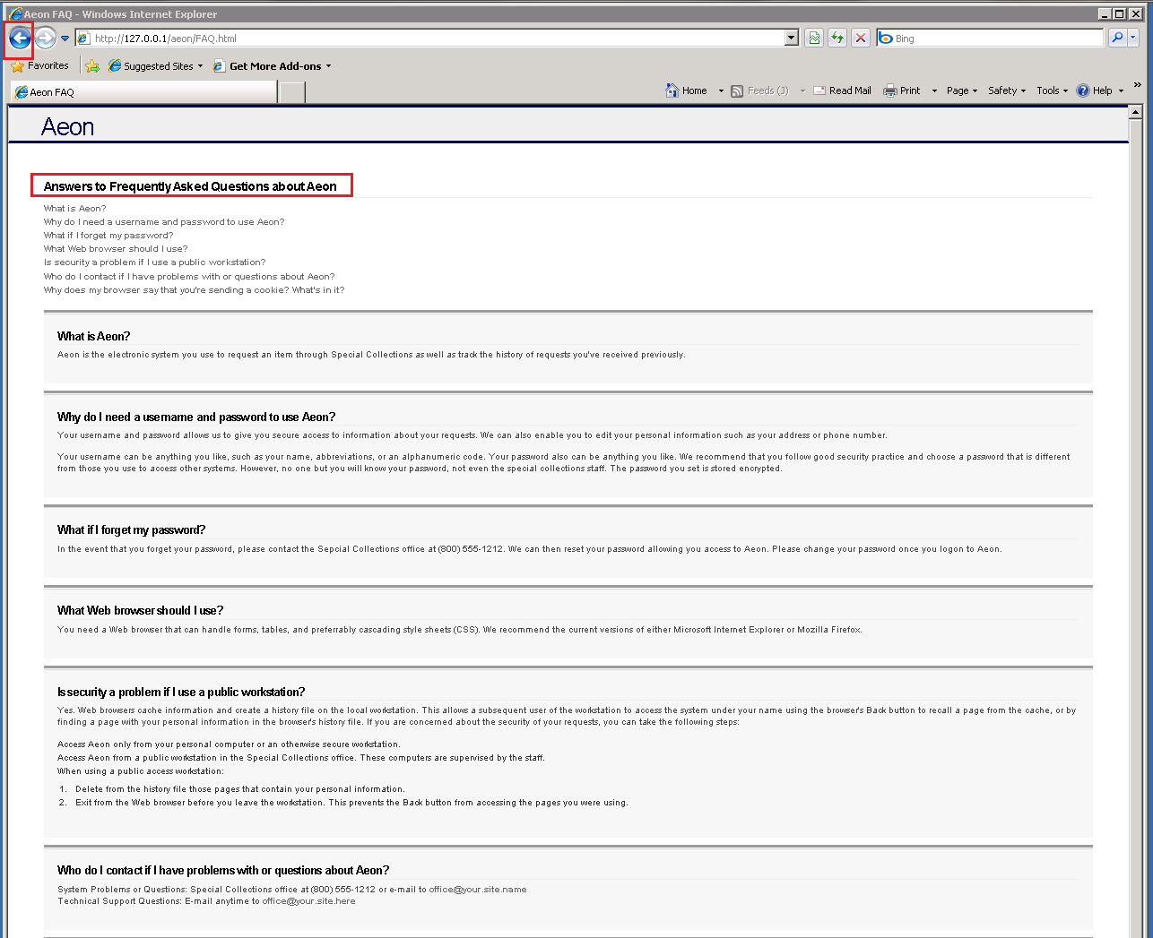 User Registration And Logon  Aeonfaq
