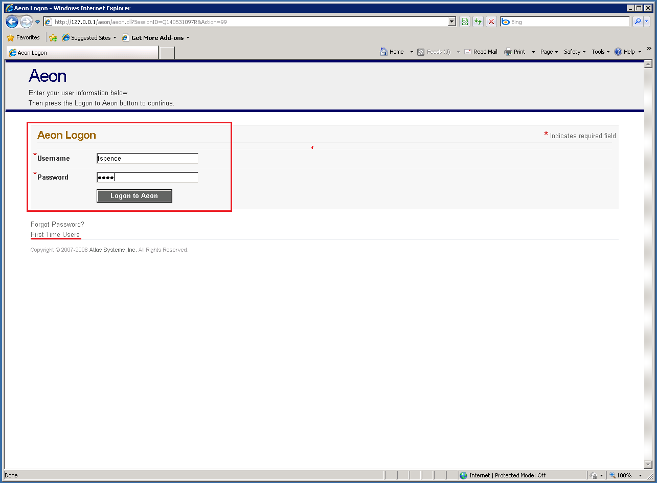 User Registration And Logon  Aeonlogon