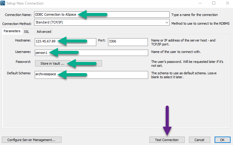 Connection Configuration