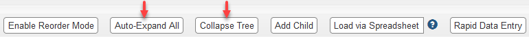 Resource edit toolbar with "Auto-Expand All" and "Collapse Tree" buttons highlighted