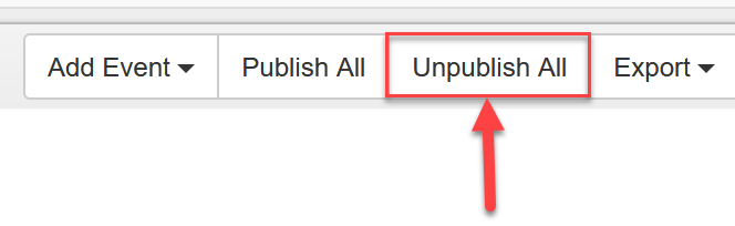 toolbar with "Publish All" and "Unpublish All" buttons highlighted