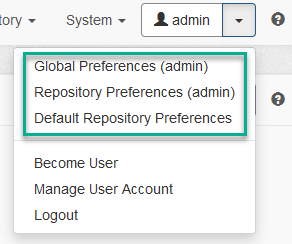 After view of preferences menu (new labels)