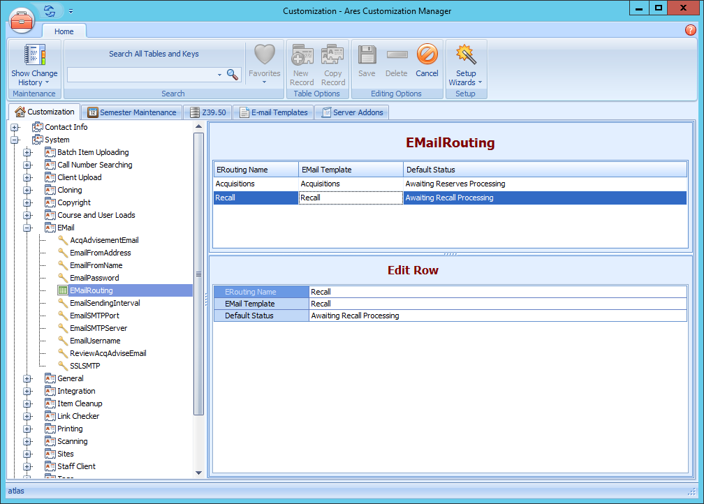 Email Routing Configuration
