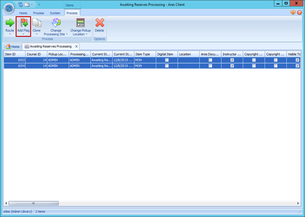 Ares Batch Add Flag from Queue