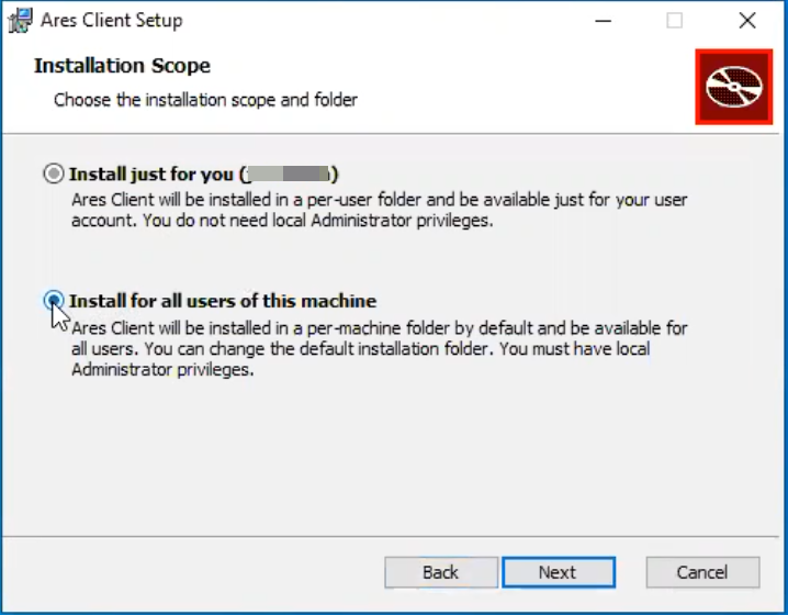 Ares Per-Machine Installation