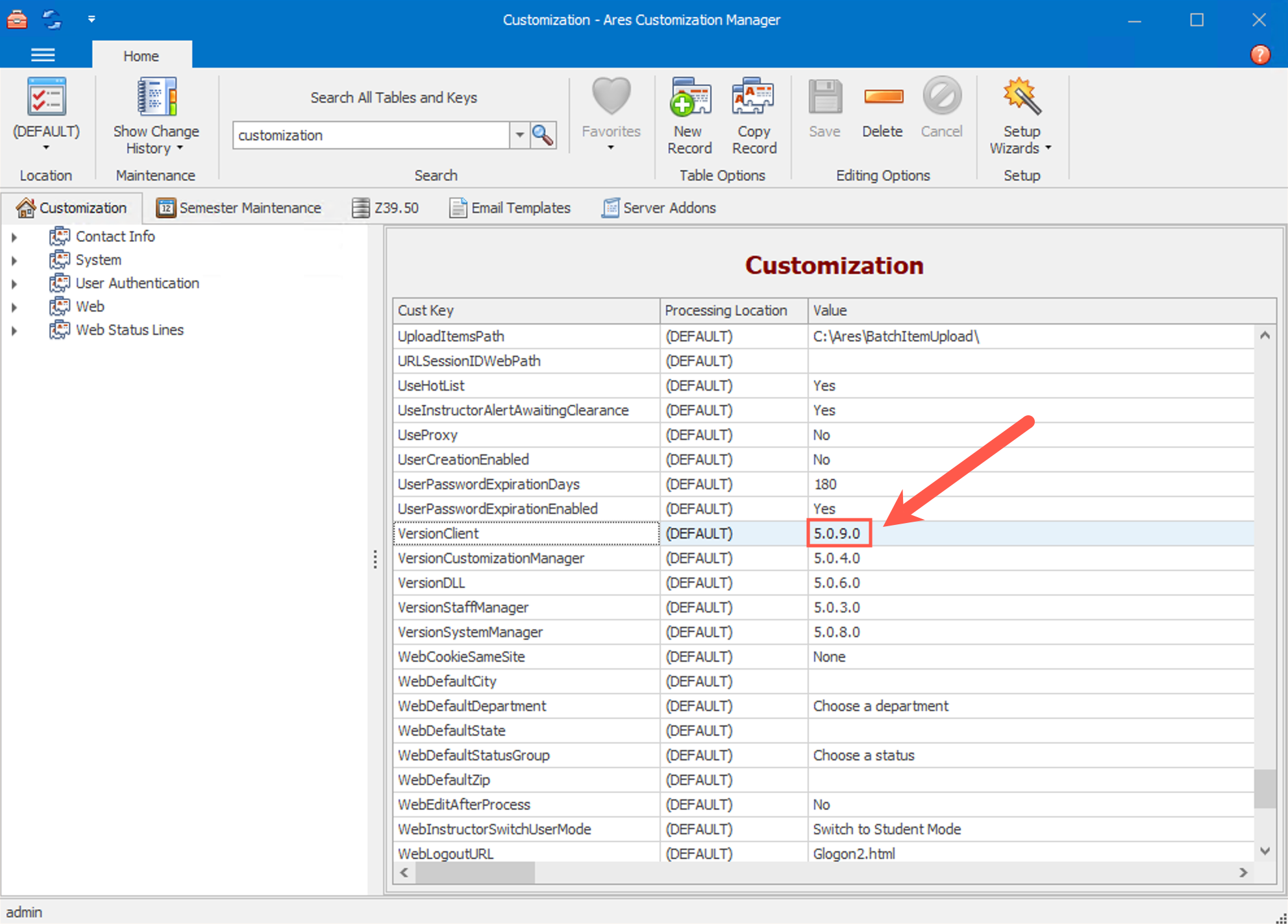 Ares VersionClient Verify