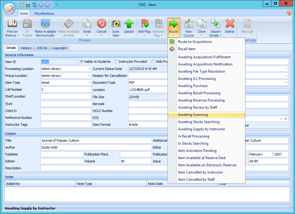 Ares Client Awaiting Scanning Queue