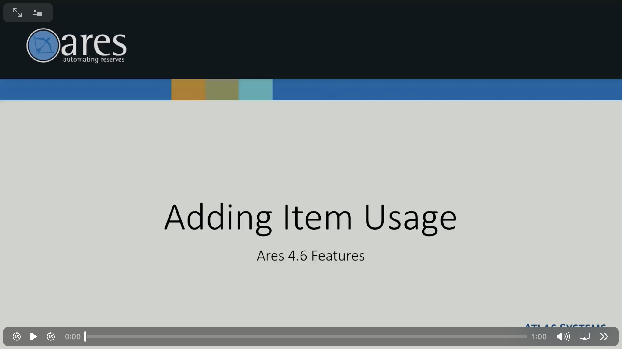 Reserve Item Usage video thumbnail