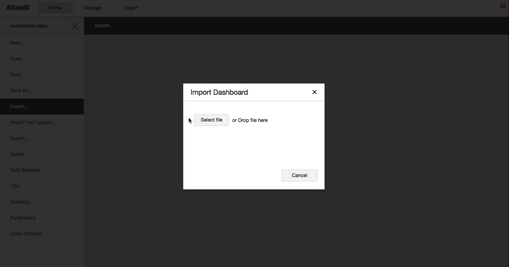 Atlas BI Editing Dashboards XML definition