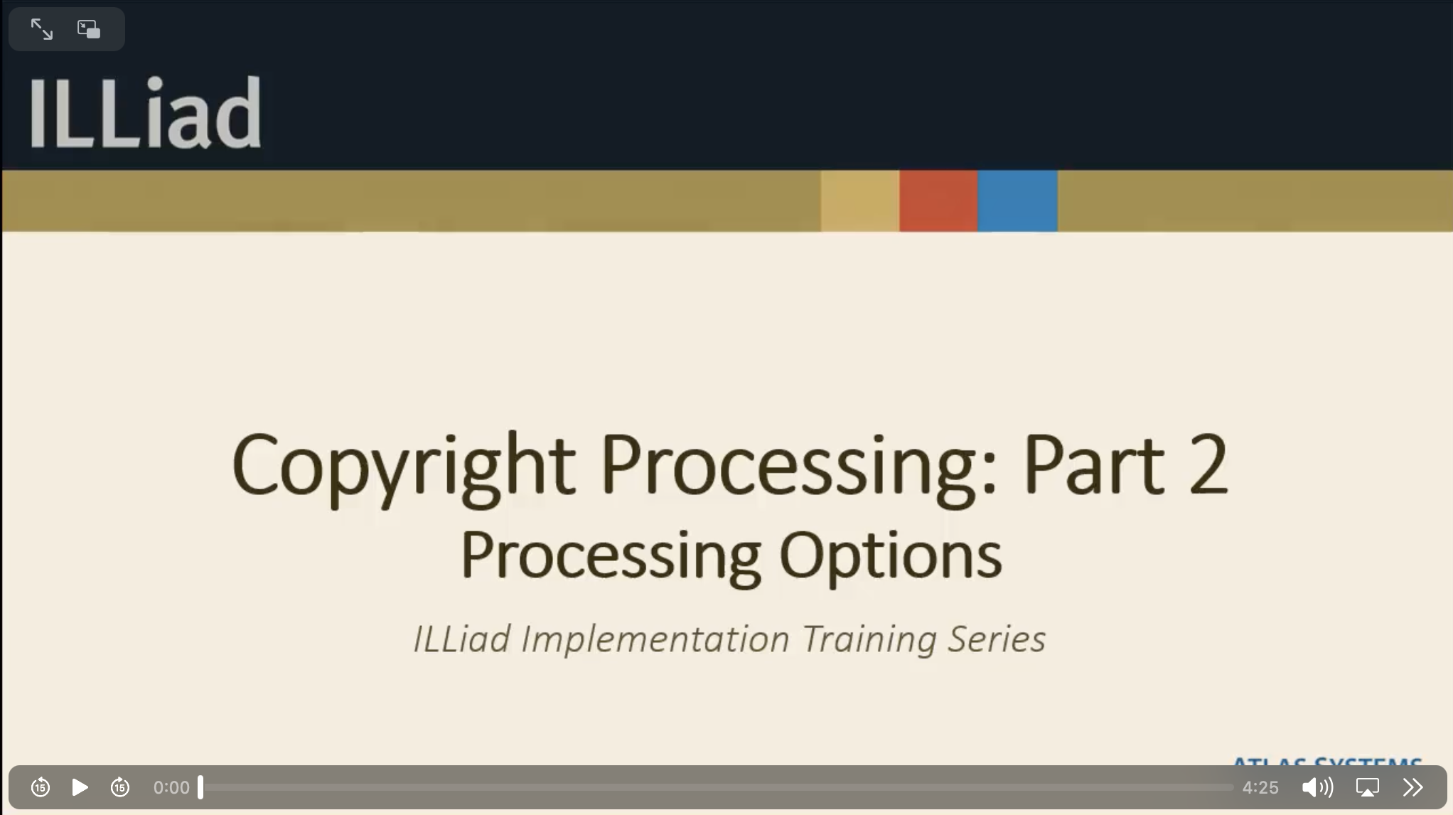 Copyright Processing Part 2 Processing Options