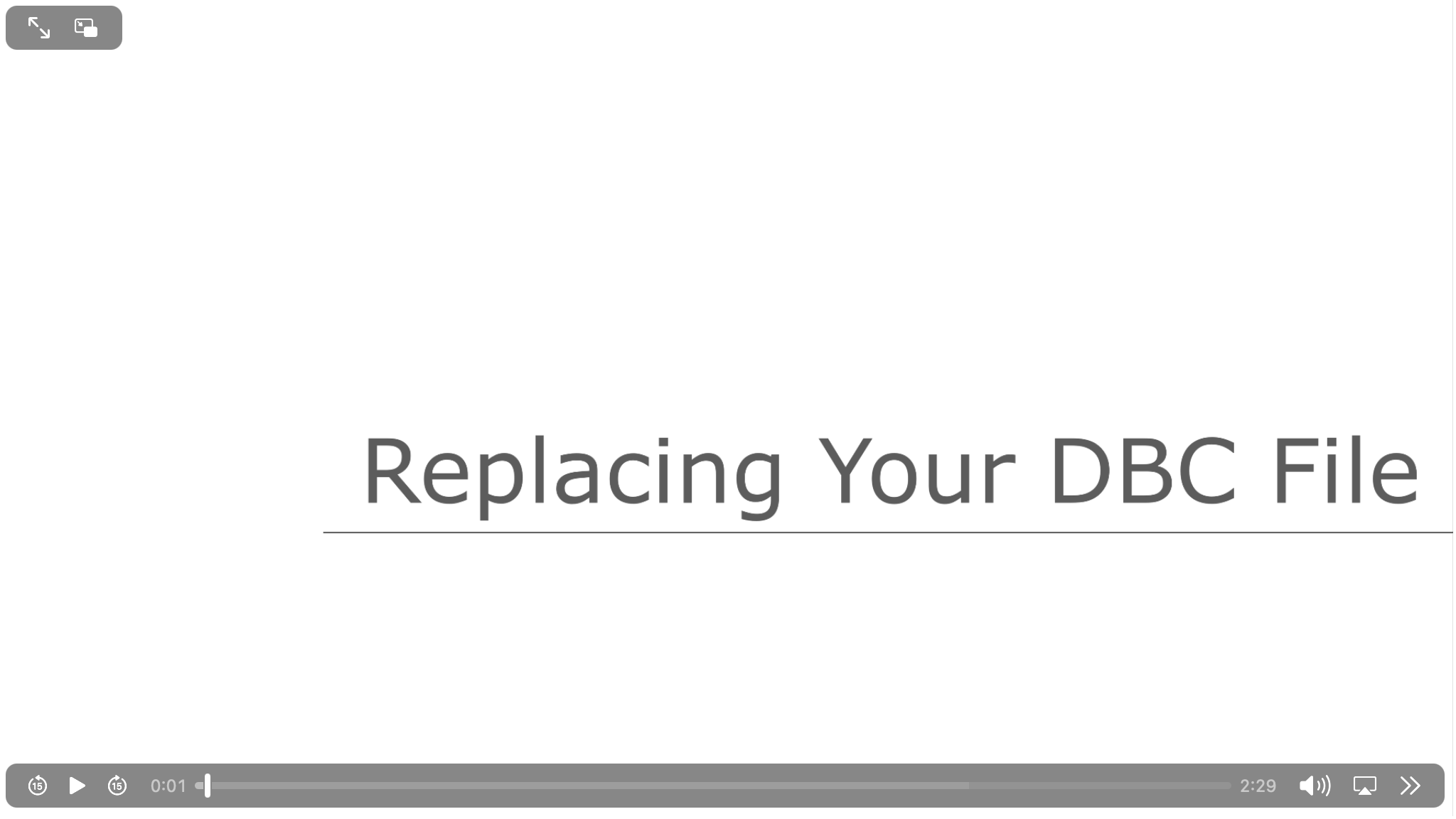 Replacing Your DBC File Video Thumbnail