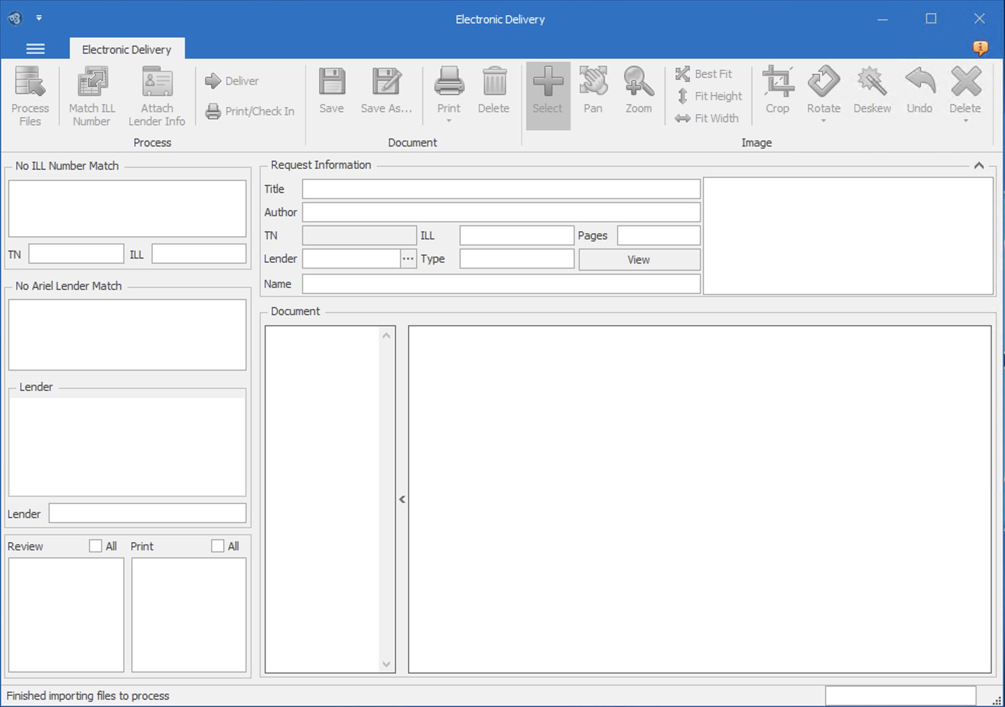 Electronic Delivery Processing Form