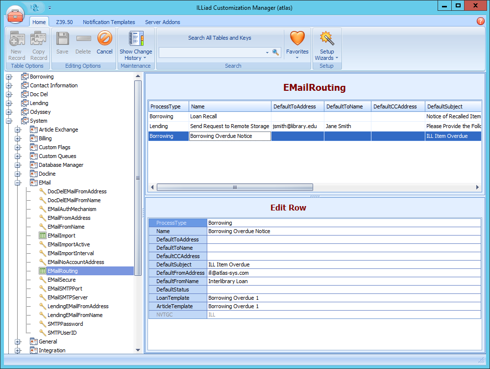 Borrowing Overdues Email Routing