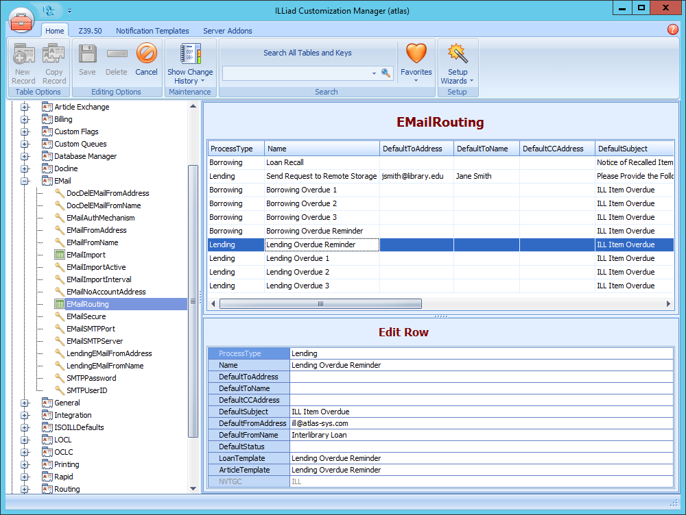 Lending Overdues Email Routing