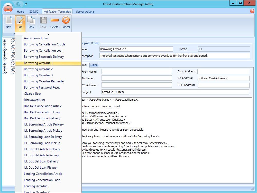 Overdues Email Templates