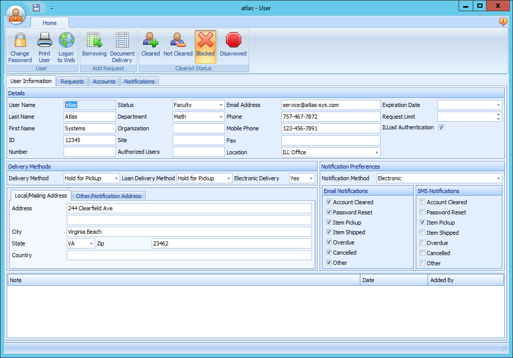 Blocking Users Button