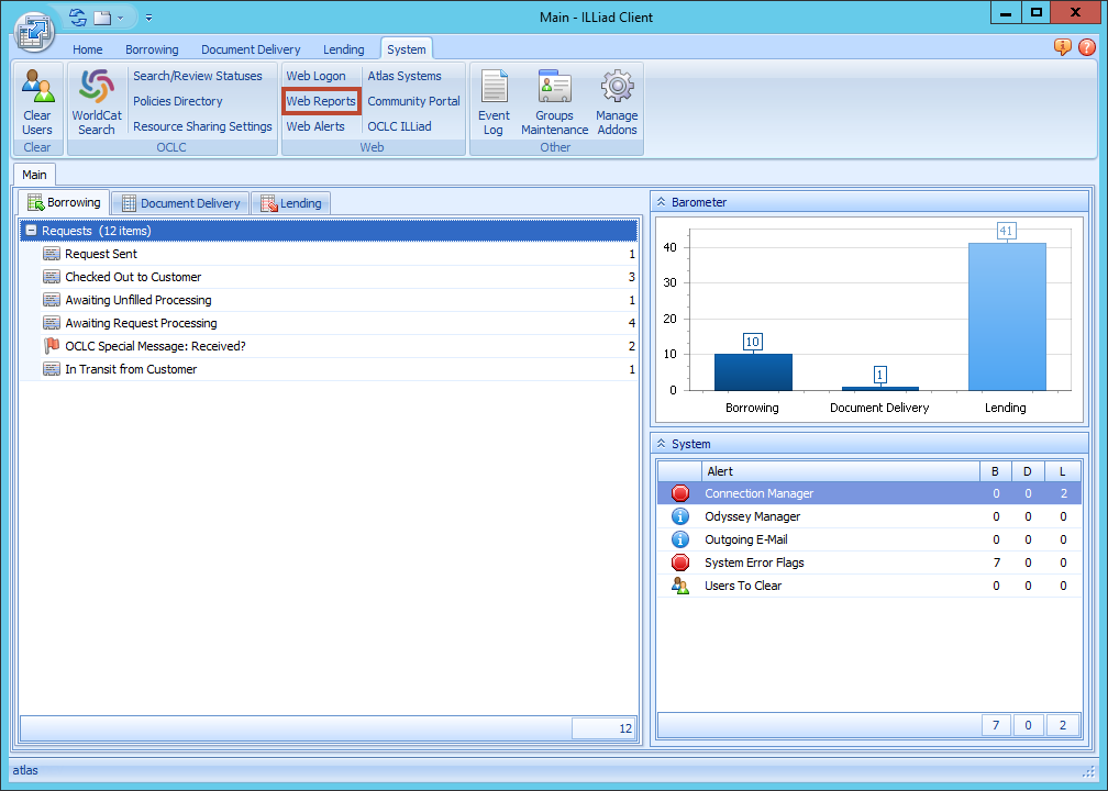 Accessing Web Reports